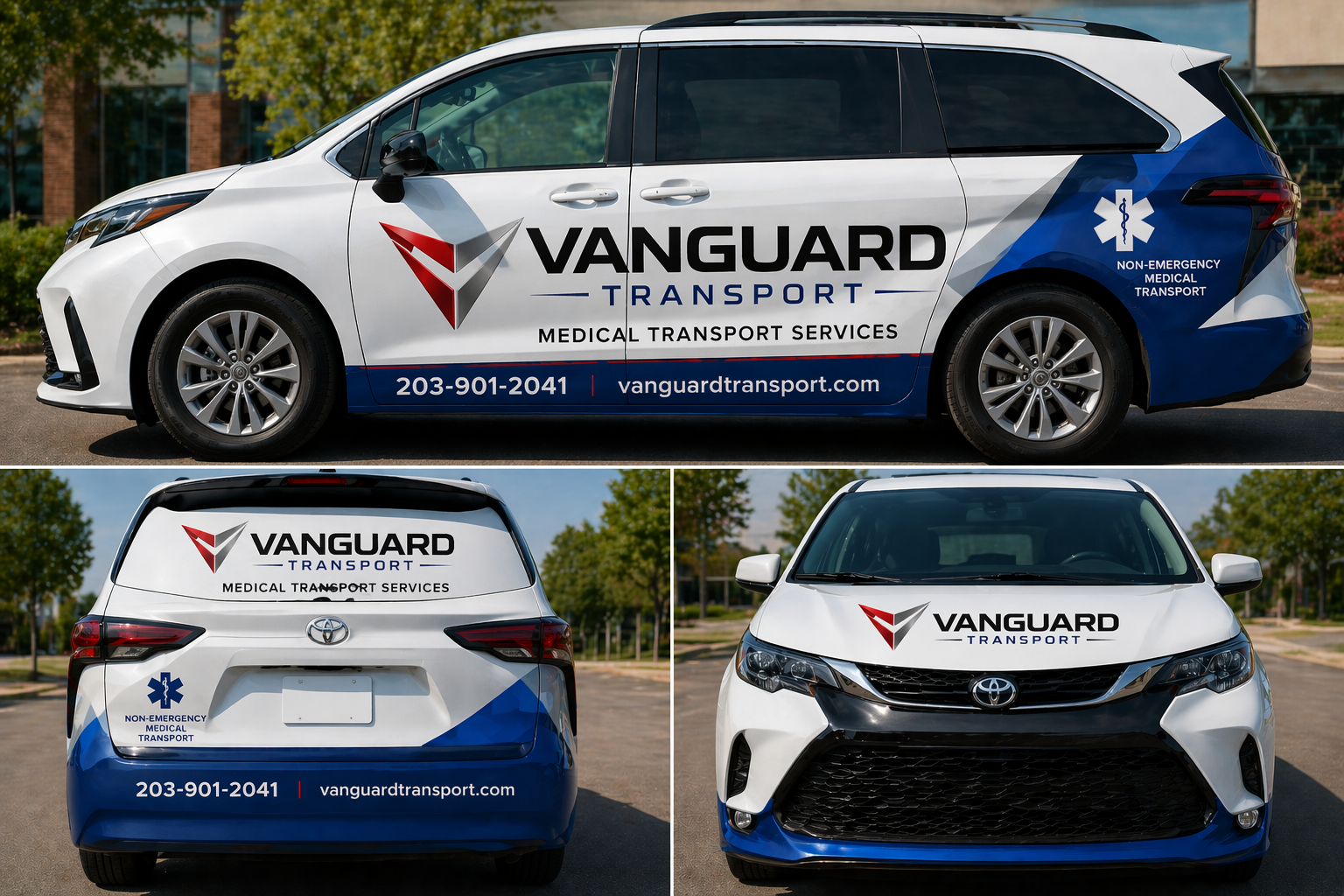 Vanguard Transport vehicle for Connecticut medical and facility transportation